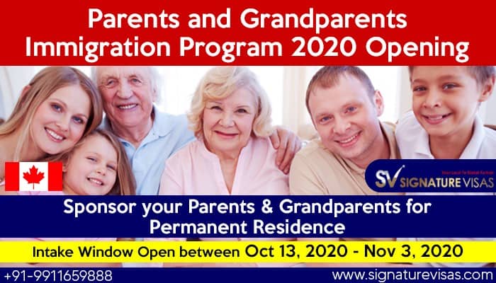 parents grandparents program Canada reopens