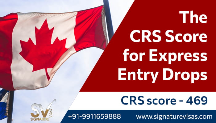 CRS Score for Express Entry Drops