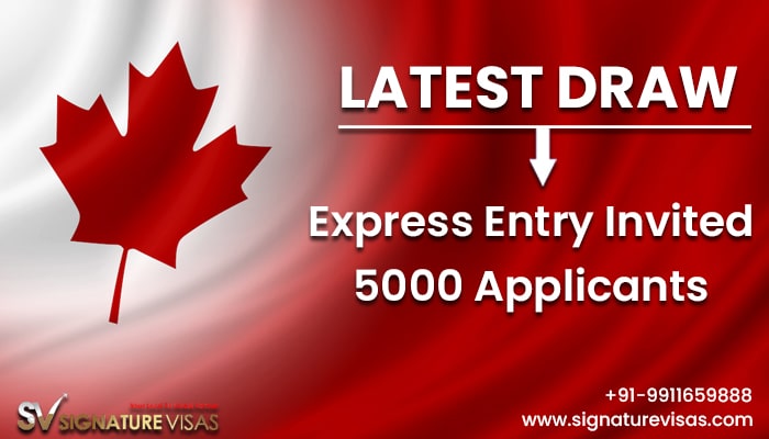 Express Entry Invited 5000 Applicants in recent draw