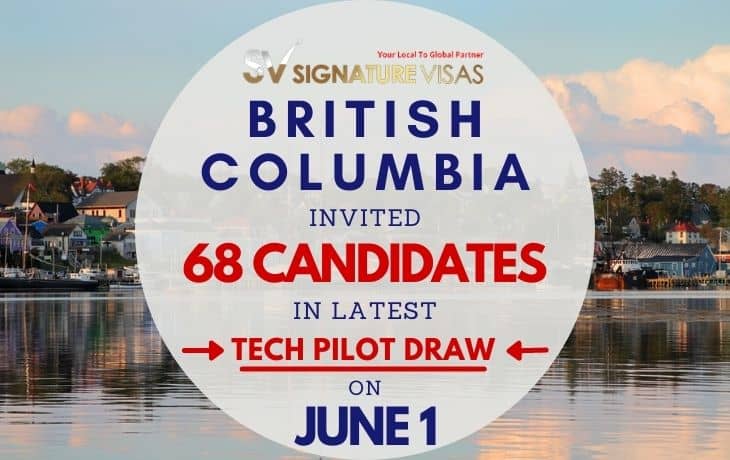 British Columbia PNP First Tech Draw of June 2021