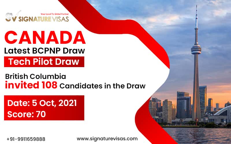 British Columbia PNP Latest Draw Selected 108 Tech Workers on 5 October