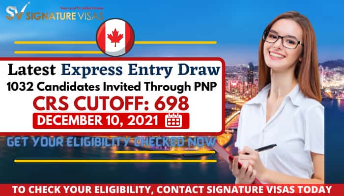 biggest canada express entry pnp draw invites 1032 candidates