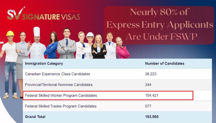 80 percent of Express Entry candidates fall under FSWP